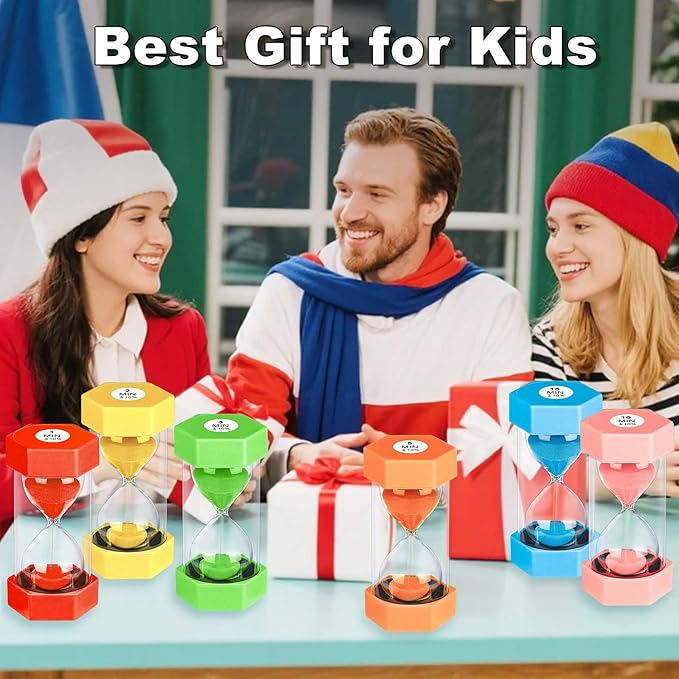 Sand Timer 60 Minutes, Unbreakable Plastic 60 Min Sand Clock, Reloj De Arena 60 Minutos, Colorful Hour Glass Sandglass Watch for Classroom Games Kitchen (Blue)