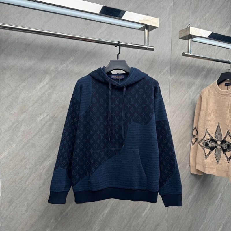 110354 New men's and women's jacquard holiday patchwork hooded jacket clothes