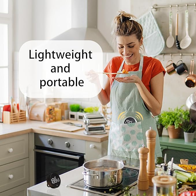 Digital Kitchen Timers, Visual timers Magnetic Countdown Countup Timer Large LED 200 Minutes Display Volume Adjustable for Cooking Fitness Studying, Easy for Kids and Seniors