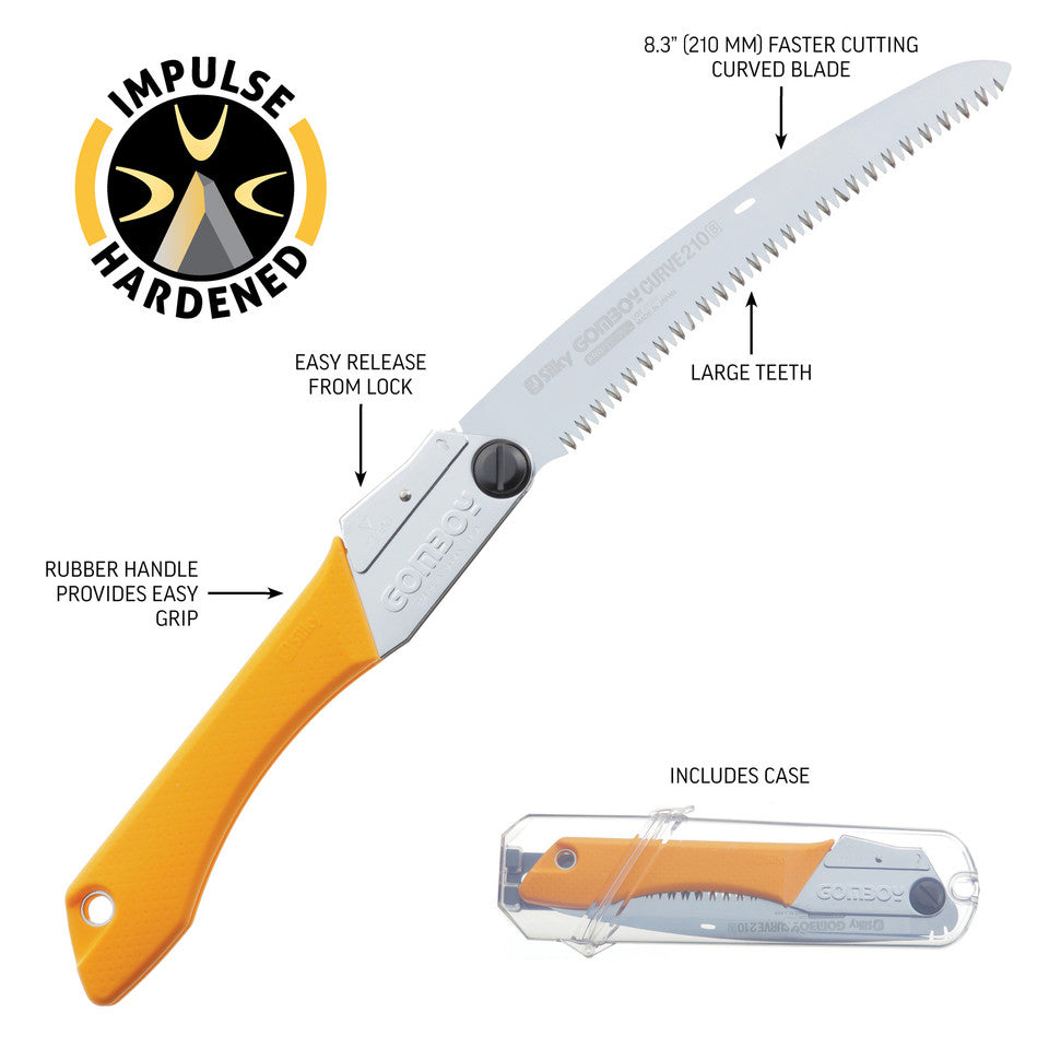Silky Gomboy Curve Pro Folding Saw - Curved - Large Teeth (717-xx)