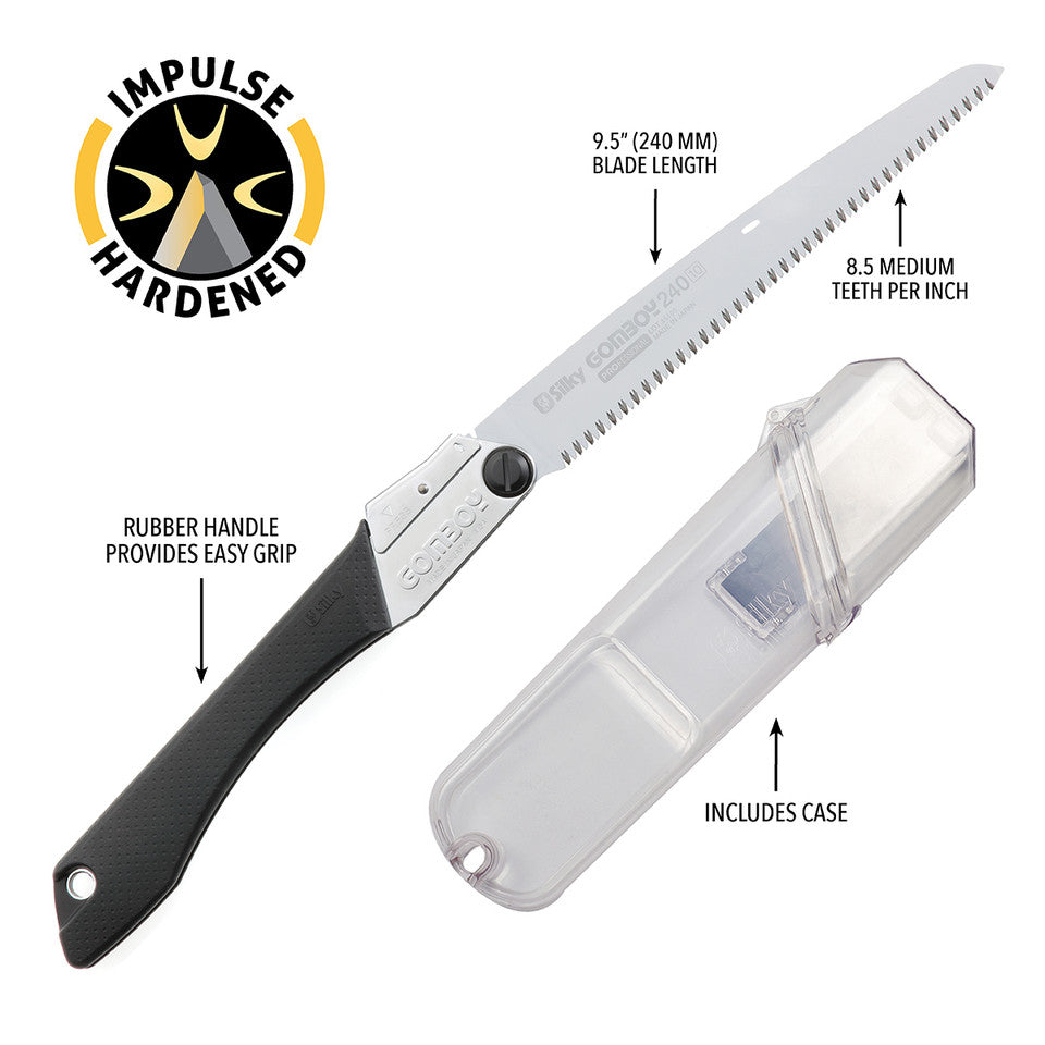 Silky Gomboy Folding Saw - Straight - Medium Teeth (121-xx)